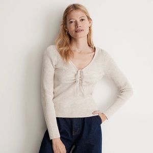 Madewell Riverbend Cinched Pullover Sweater size small